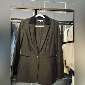 ANTONIO MELANI Brown Structured Blazer with Notched Lapels *like new *